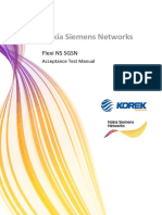 Flexi NS - Acceptance Test Cases