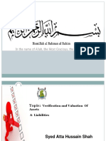 Verification and Valuation of Assets and Liabilities