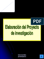 Elaboración Del Proyecto de Investigación