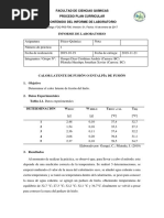 Informe de Entalpia de Fusión