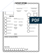 Mutant Future Character Sheet PDF