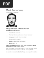 Biografia de Marck Zuckerberg