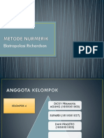 Metode Nurmerik - Ekstrapolasi Richardson Kelompok 4