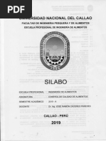 Silabo de Control de Calidad de Alimentos