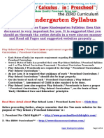 Upper Kindergarten Syllabus PDF