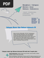 Kel 2 Pemb. BI SD - Cakupan Materi Bahasa Indonesia