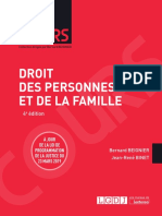 L1 - Droit Des Personnes Et de La Famille (Corrigé)