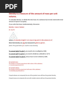 SV Notes Density Pressure