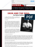 Iron and The Soul by Henry Rollins