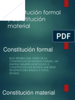 Constitución Formal y Constitución Material