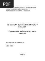 Sistema de Partidos Peru y Ecuador ELIANA CARLIN R.