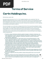 Terms of Service - Certn