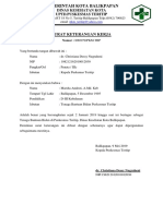 Surat Keterangan Kerja