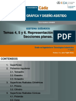 GITI. Tema 4, 5 y 6. Representación de Cuerpos. Secciones Planas