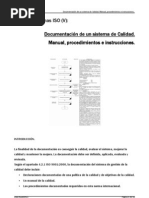 6 - Documentación de Un Sistema de Calidad. Manual, Procedimientos e Instrucciones.