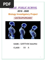 Bio Project Investigatory Project Osteoporosis