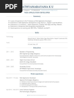 ReactJs Developer Resume Sathyanarayana 3years Exp