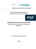 Ludicidade e Desenvolvimento Cognitivo Uma Relação Necessária em Alunos Com Dificuldades de Aprendizagem