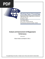 Analysis and Improvement of Megaproject