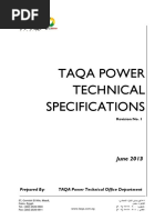 TAQA Power Technical Specifications