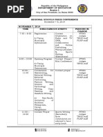 Program of Activities For RSPC 1