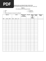 TA Bill Format