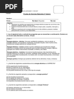 5° Prueba Final Ciencias