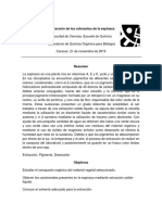 Extraccion de Los Pigmentos de La Espinaca PDF