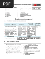 Sesion de Aprendizaje N° 1 Matamática