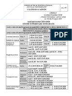 Calendar Academic Usmf Anul 4