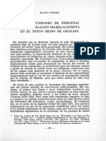 Las Comunidades de Indígenas y La Legislación Segregacionista en El Nuevo Reino de Granada - Morner (1963)