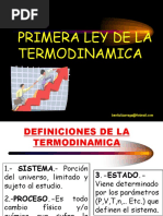 Primera Ley de La Termodinamica