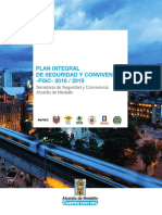 Plan Integral de Seguridad y Convivencia - Pisc - 2016 2019