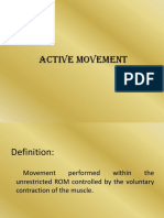 Active Movements