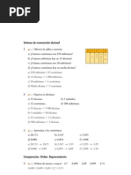 Matematicas Resueltos (Soluciones) Números Decimales 1º ESO 1 Parte