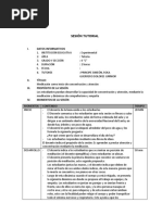 Sesion de Aprendizaje - Tutoria