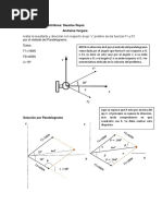 Calculo de La Resultante Por Metodo Del Paralelogramo