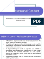 Bem Code of Professional Conduct