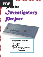 Physics Investigatory Project