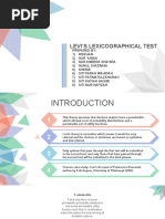 Levi's Lexicographical Presentation (IMS555)