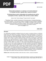 Enfermedad Periodontal y Su Relación Con El Estado Nutricional