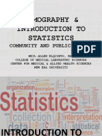 Week 2 - Demographics and Introduction To Statistics