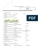 Soal UAS PAI Kelas 1 SD Semester 1 (Ganjil) Dan Kunci Jawaban