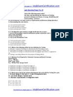 ISTQB Dumps and Mock Tests For Foundation Level Paper 22 PDF