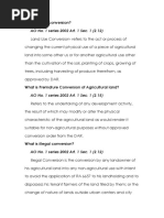 Land Conversion Case