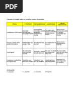 Rubric S