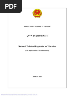 QCVN 27-2010 BTNMT National Technical Regulation On Vibration