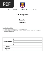 Lab Assignment MAT183 (Question)