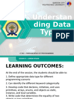 CC102 Lesson 3 Bsit - PPT Variables Data Types