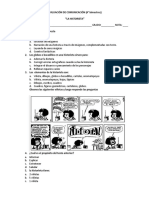 Evaluacion Historieta